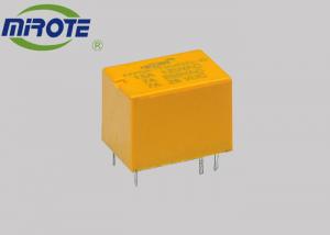 China Yellow Cover 6 Prolong Automotive 24v Relay 15 Amp SPDT Type 15x12x10mm on sale