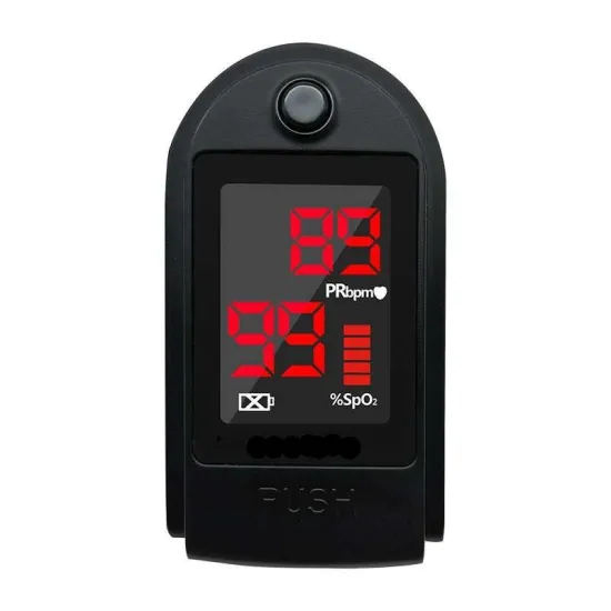Digital LED Display Finger Pulse Oximeter Portable Fingertip Pulse With Battery