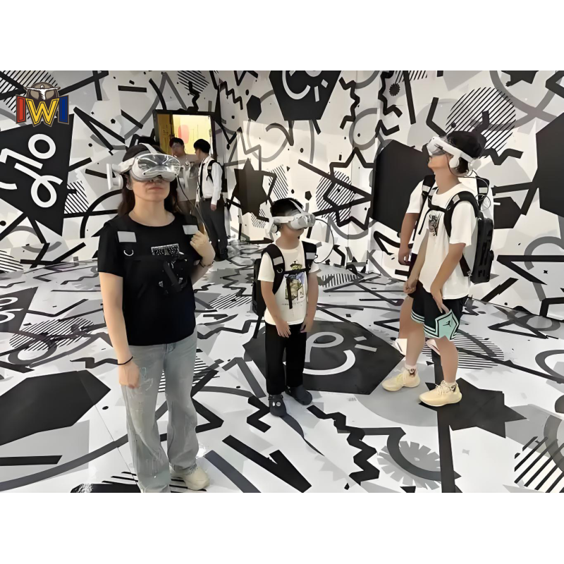 XR Arena VR Game with Special Effects and Motion Platforms