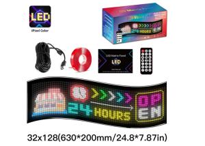 Quality 32*128 Led Advertising Signs Board Animation LED Panel With App Remote Control for sale