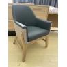 Buy cheap Commercial Hotel Leisure Chair With Vinyl And Upholstery Fabric On Both Sides from wholesalers