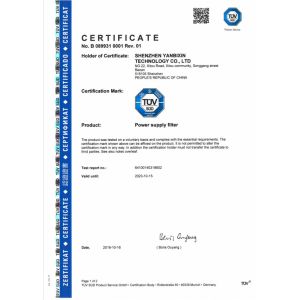Shenzhen Yanbixin Technology Co., Ltd. Certifications