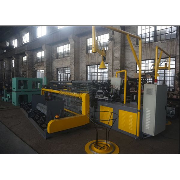 Double Spiral Wire Fence Making Machine / Diamond Mesh Wire Making Machine Automated