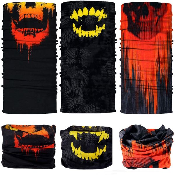 Polyester Multifunctional Print Logo Seamless Tube Scarf