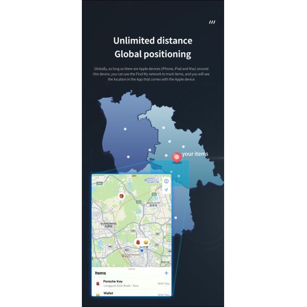 IP67 Waterproof Smart Magnet Wallet Tracker Card Finder For IPhone Cell Phone