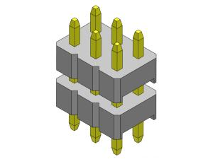 Quality Pin Header Connector 2.00mm Dual Row Stack DIP TYPE 2*2PIN To 2*40PIN for sale