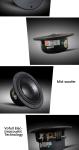 120W HIFI Bluetooth Bookshelf Speakers With Subwoofer Wireless