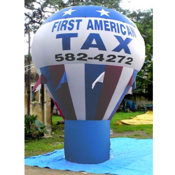 Promotion custom logo printed advertising PVC inflatable ground balloons