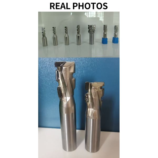 6mm - 16mm CNC Wood Bit Customized PCD Wood Milling Cutter 4 Flutes Diamond Router Bits