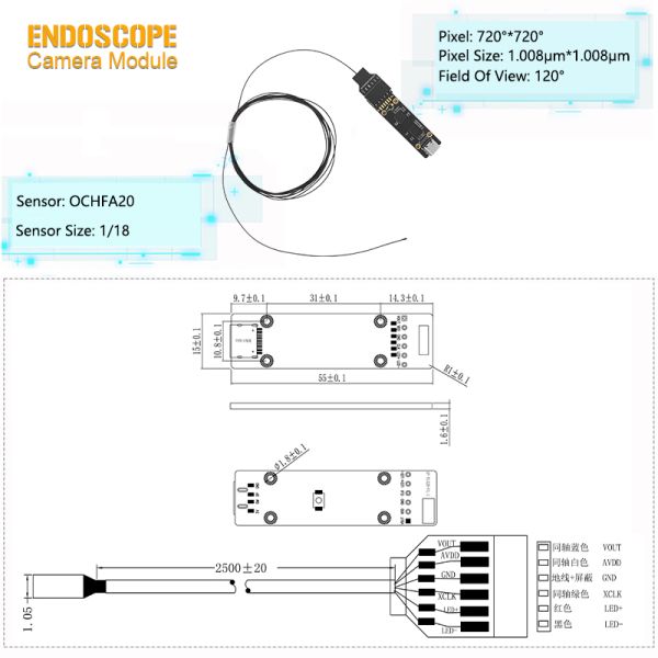 1.5mm Endoscope Camera Module