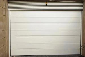 China Exterior Interior Insulated Roll up Industrial Security Doors Grey White Panel on sale