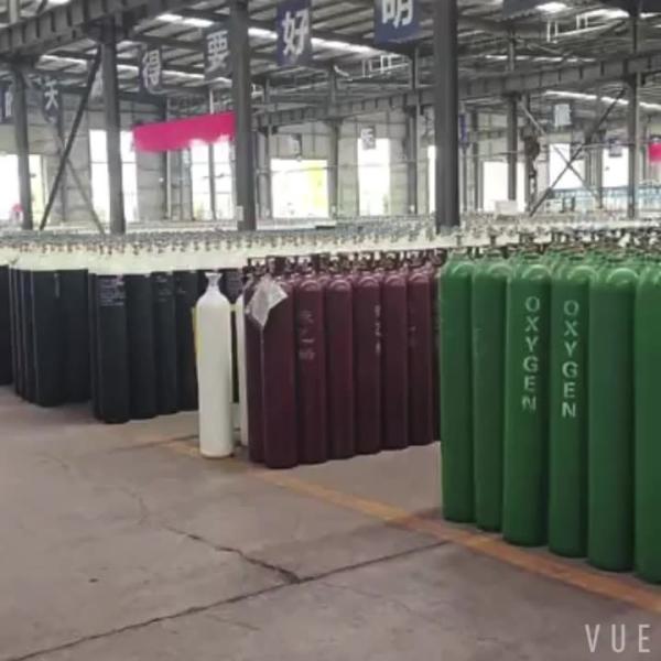 Buy 9 kg Nitrogen N2 Hydrogen H2 Oxygen O2 Diameter 140mm Thickness 3.6mm Gas Cylinders With Valve at wholesale prices