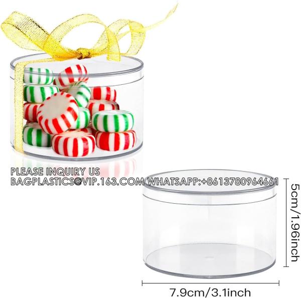 Buy Clear Acrylic Plastic Boxes, 3.11x3.11x2 Small Plastic Box With Lid Transparent Clear Containers Display Boxes at wholesale prices