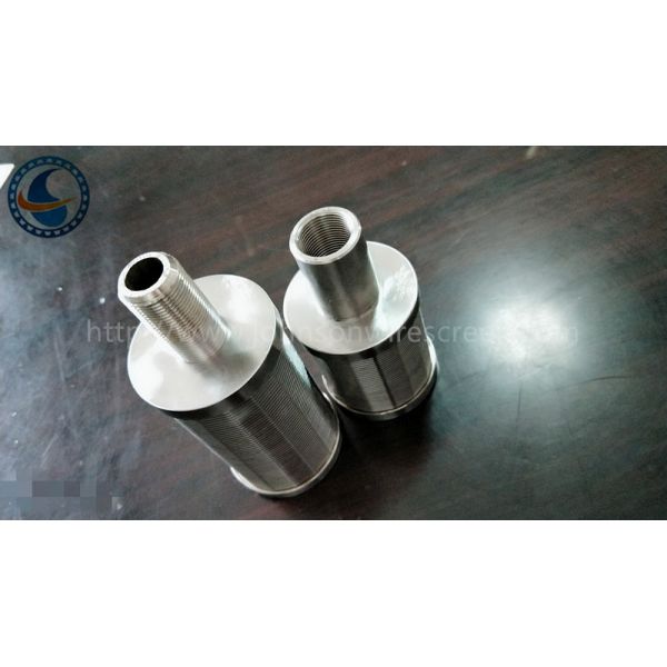 SS Johnson Wedge Wire Screen Nozzle Customize For Client 0.05-1mm Slot Size