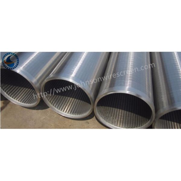 Energy Saving Vee Wire Wrapped Screen Cylindrical Screen For Sand Control