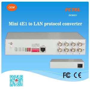 Quality 19 inch 4E1 to FE Ethernet Extender Protocol Converters for sale