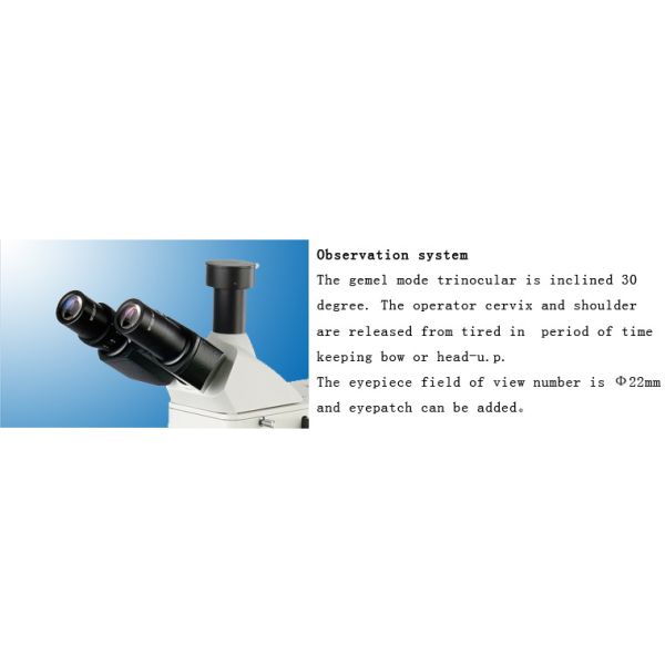 Upright Trinocular Digital Metallurgical Microscope with UIS and Dark Field Observation