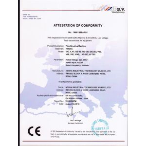 Nodha Industrial Technology Wuxi Co., Ltd Certifications