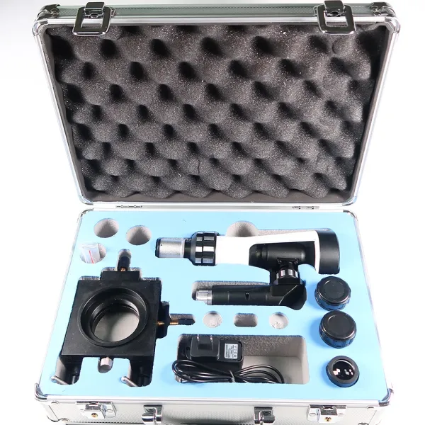 Portable Metallographic Microscope With Magnetic Base Polarizer / Metallographic Specimen Preparation