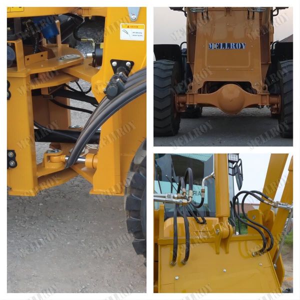 Compact Articulating Wheel Loader Machine 1600Kg Rate Load