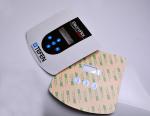 Custom strong self adhesive PC clear window embossed button control panel