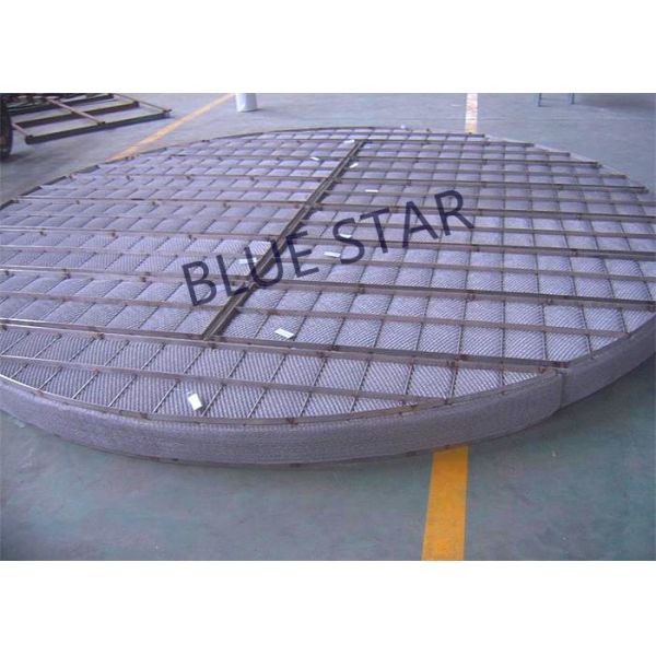 Round Demister Mist Eliminator , Mist Eliminator Pads In Distillation Tower