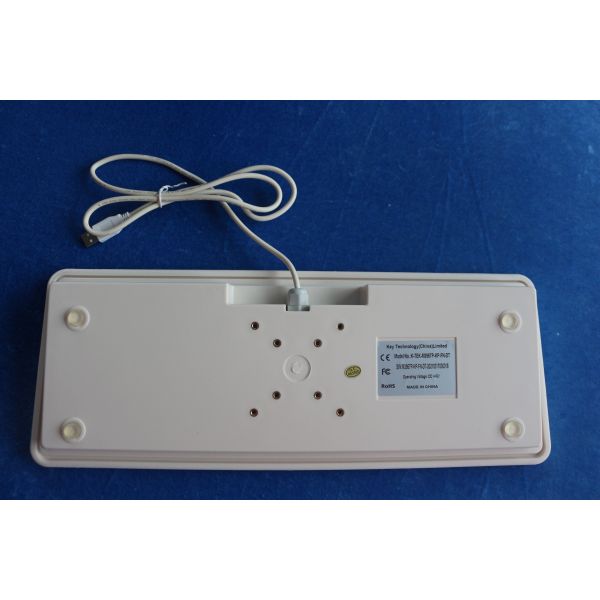 Silicone Rubber PS2 Waterproof Medical Keyboard 17mA With Touchpad