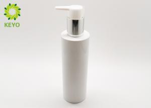 Quality Round Shape White Color Empty Shampoo Pump Bottles 10 OZ Custom Service Acceptable for sale