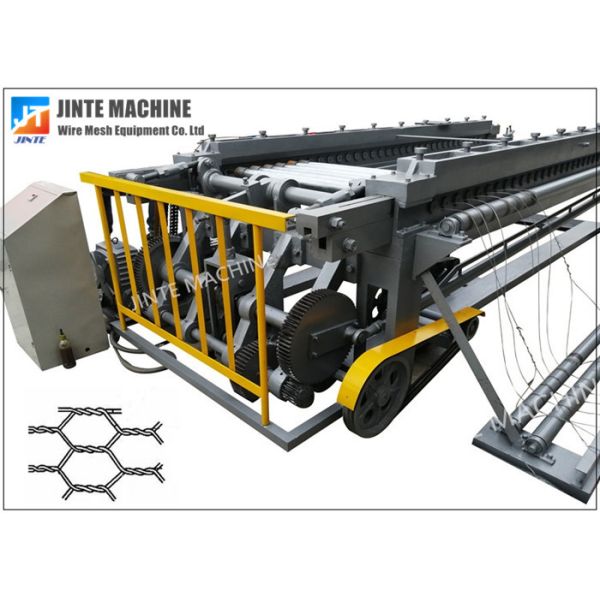 Straight Reverse Hexagonal Wire Mesh Machine PLC Control