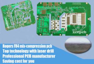 China Rogers 4350B 6 Layer Mix Stack Up Immersion Gold PCB Circuit Boards on sale