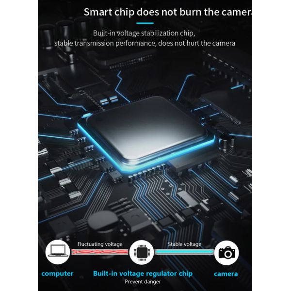 Micro B 3m 5m 8m Data Transmission Cables Camera To Laptop Desktop