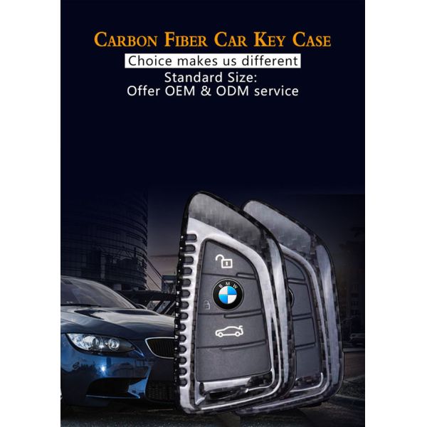 Scratch Resistant Matte Surface Carbon Fiber Key Fob