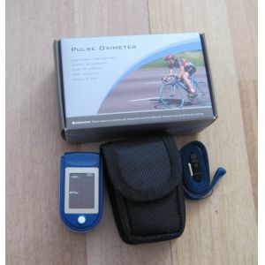Yellow Child Finger Tip Pulse Oximeter Readings with SpO2 Display