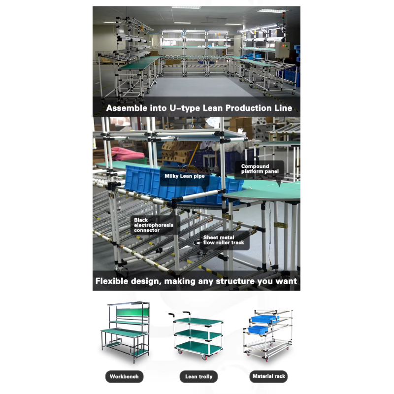 H2815 PE Coated Lean Pipe For Logistics Racking Systems