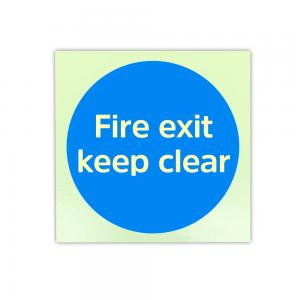 China OEM Photoluminescent Fire Signs Self Luminescent Exit Signs For Fire Door Keep Shut on sale