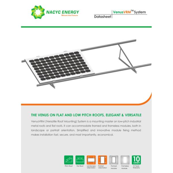 Customized Aluminum Solar Mounting Structure For PV Panel Support Brackets