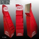 Single color four sides display stand with hooks for hanging
