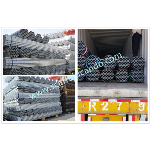 Scaffolding construction use hot dipped galvanized scaffolding steel pipe, galvanized pipe painted 6000MM length