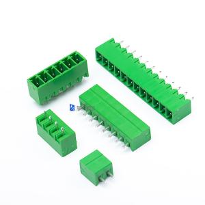 China 15EDG-3.81-10P 3.81mm PCB Connector 300V 8A Screw Terminal Block 2p - 24p Poles on sale