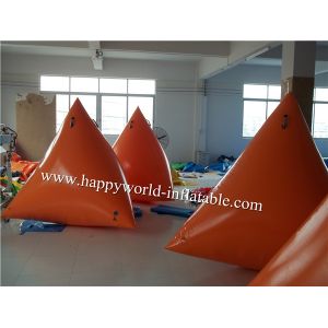 China Inflatable floating triangle , inflatable floating cube on sale