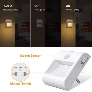 4m Detection Plug In Led Motion Sensor Night Light