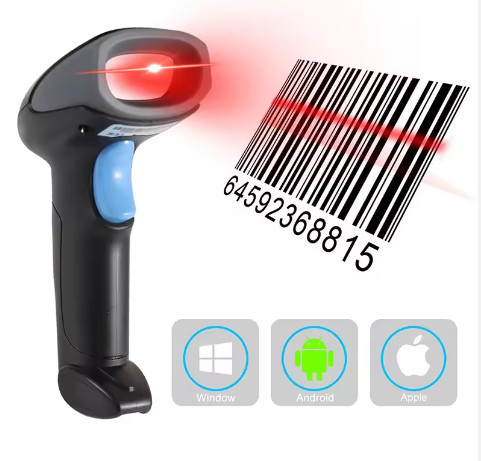 Android Handheld Barcode Scanner Fast Speed Wireless Bluetooth With High