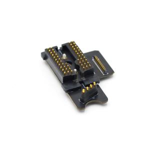 52pin Pogo Pin Connector Gold Plating Spring Loaded Connector With PA9T Housing