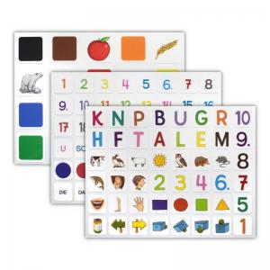 Removable Custom Silicone Stickers Kids Early Learning Stickers Modern Teacher Aids