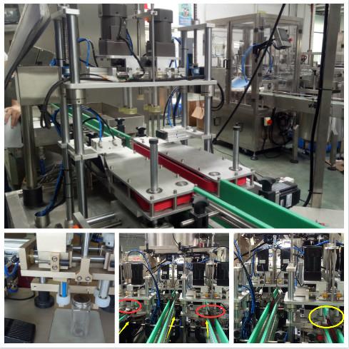 Buy Four Wheel Pinch Linear Capping Machine Electrically Controlled Movement at wholesale prices