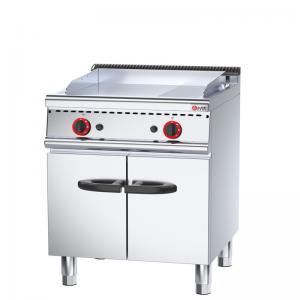 Quality Restaurant BBQ Grill 700*700* 850 70 mm Free Standing Gas Griddle with Cabinet for sale