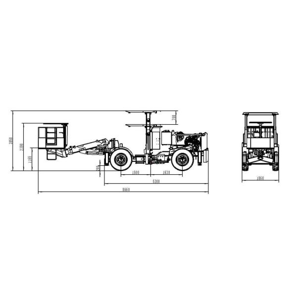 High Efficiency Underground Boom Lifter Lifting Work Platform Mining Utility Vehicles