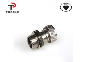 China Flexible Conduit And Fittings Nickel Plated Brass Adapter 20mm 25mm on sale
