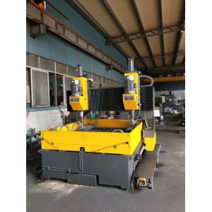 Quality Gantry CNC Plate Drilling Machine Movable with Two Drill Heads for sale