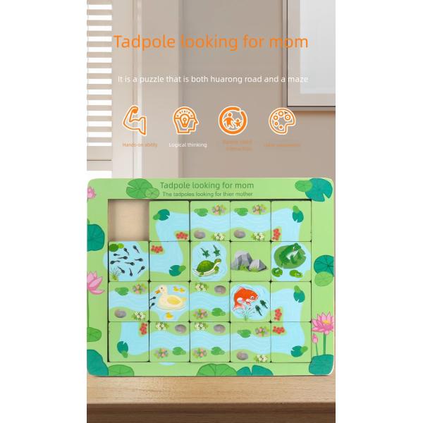 Puzzle Toys Finding Routes Kids Board Game Custom 3d Puzzle Board Wooden Toys Children Thinking Logic Training Toy